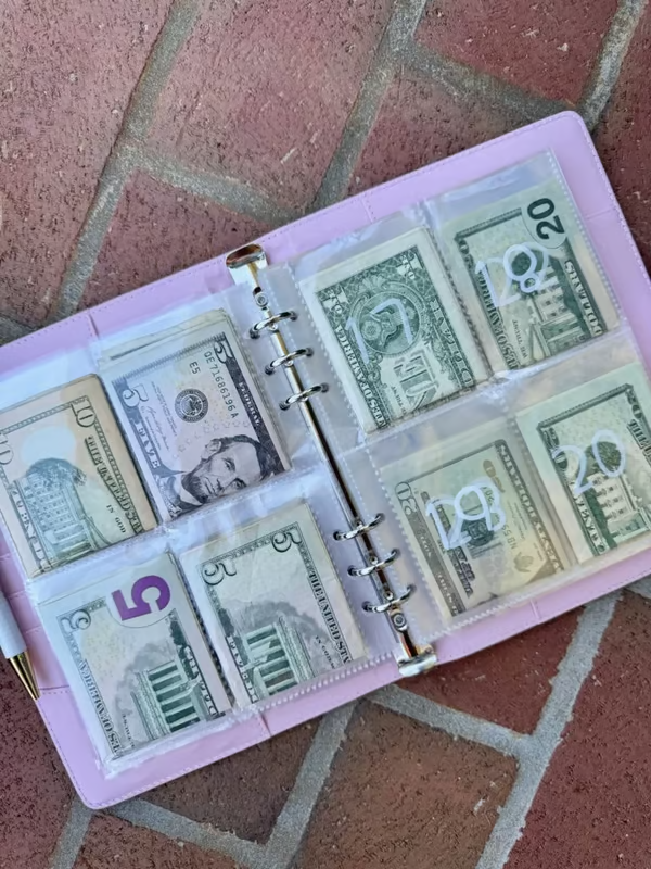 Envelope Savings Kit 100 Envelopes Reusable Tracker & A5 Folder