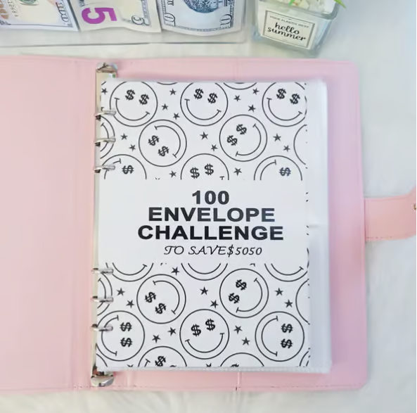 Envelope Savings Kit 100 Envelopes Reusable Tracker & A5 Folder