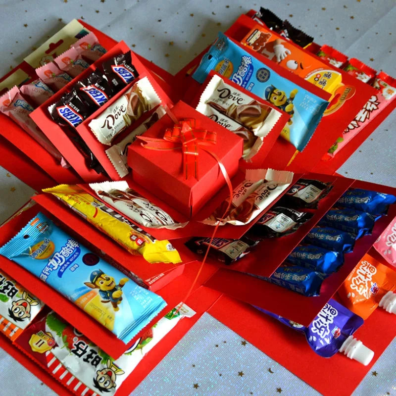 Exploding Gift Box 5-Layer Sturdy Cardboard