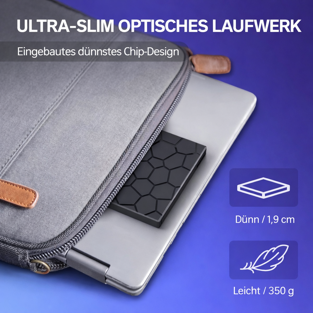 External CD/DVD Drive USB-C Hub SD & MicroSD Reader