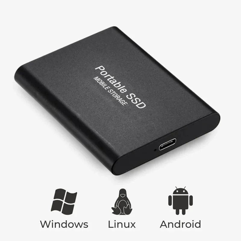 External SSD 128 GB USB-C 520 MB/s Shockproof Aluminum