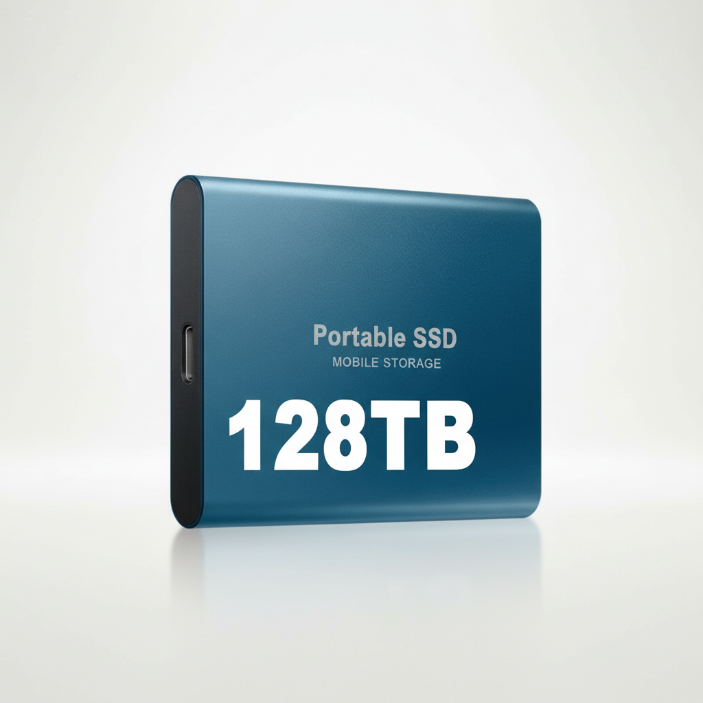 External SSD 128 GB USB-C High-Speed 520 MB/s