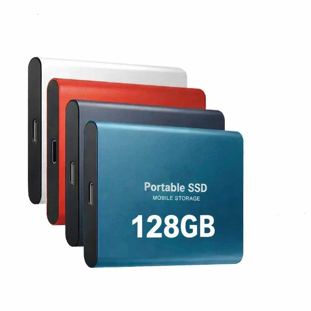 External SSD 128GB USB-C High-Speed Aluminum Casing