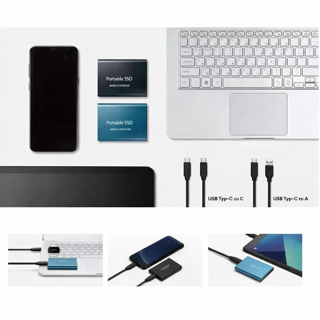 External SSD 2TB Aluminum Case Lightning-Fast