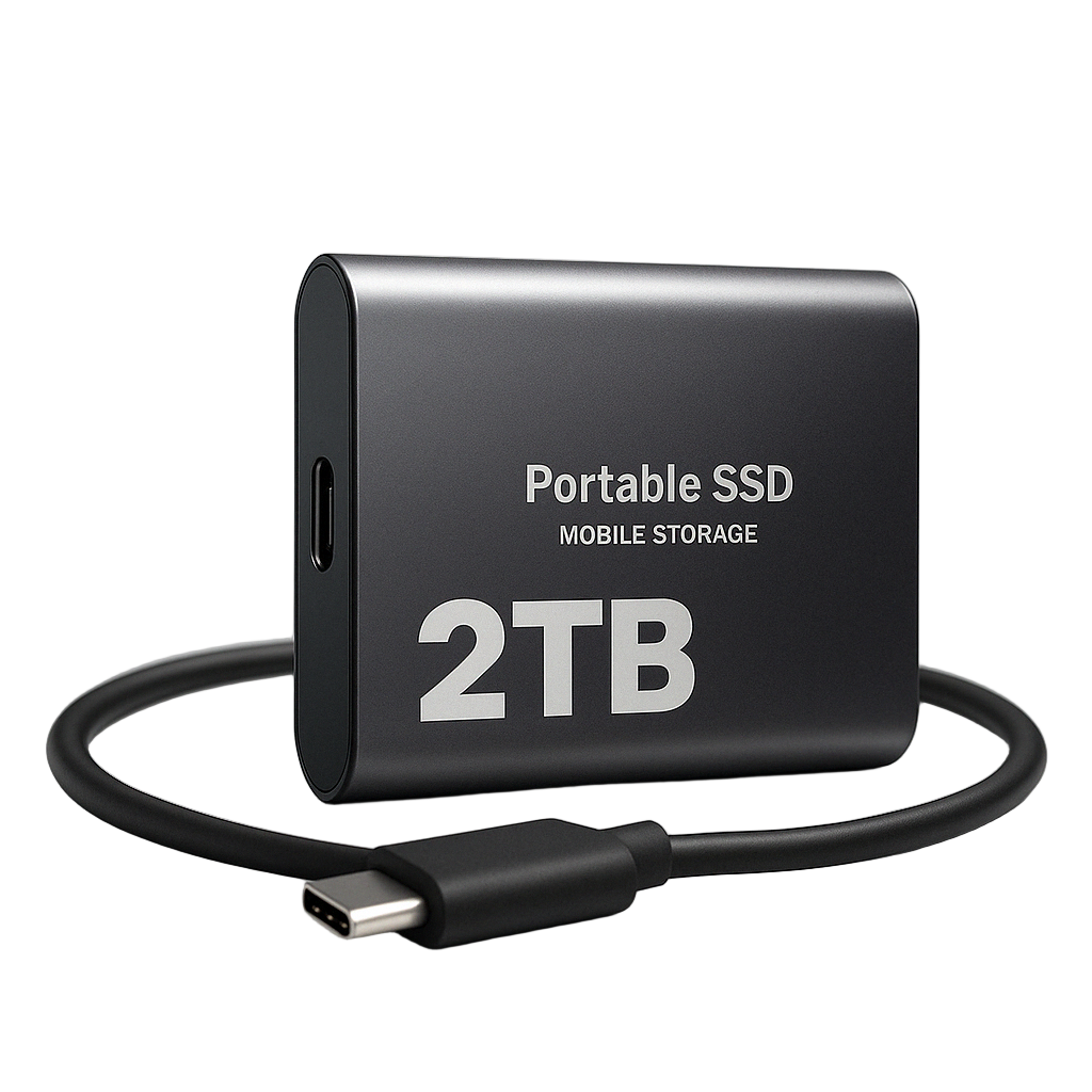 External SSD 2TB Aluminum Case Lightning-Fast