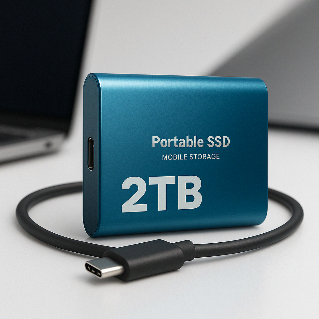 External SSD 2TB Ultra-Fast Pocket-Sized Aluminum Case
