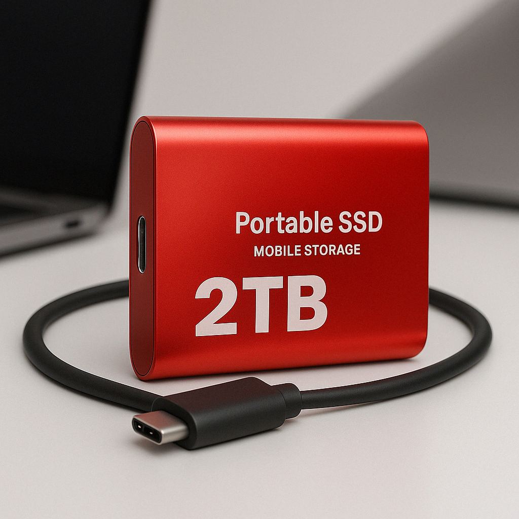 External SSD 2TB Ultra-Fast Pocket-Sized Aluminum Case