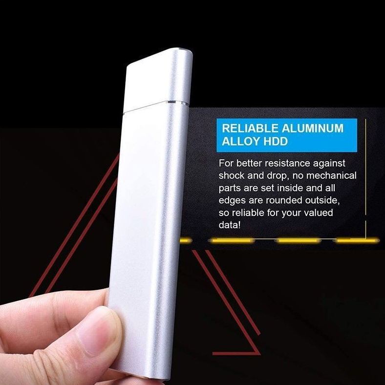 External SSD Drive USB 3.1 Type-C Ultraportable Aluminum