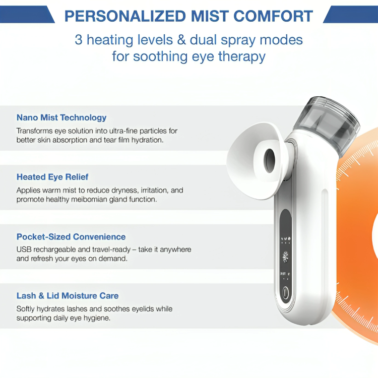 Eye Steam Massager Portable Warm Steam Rechargeable