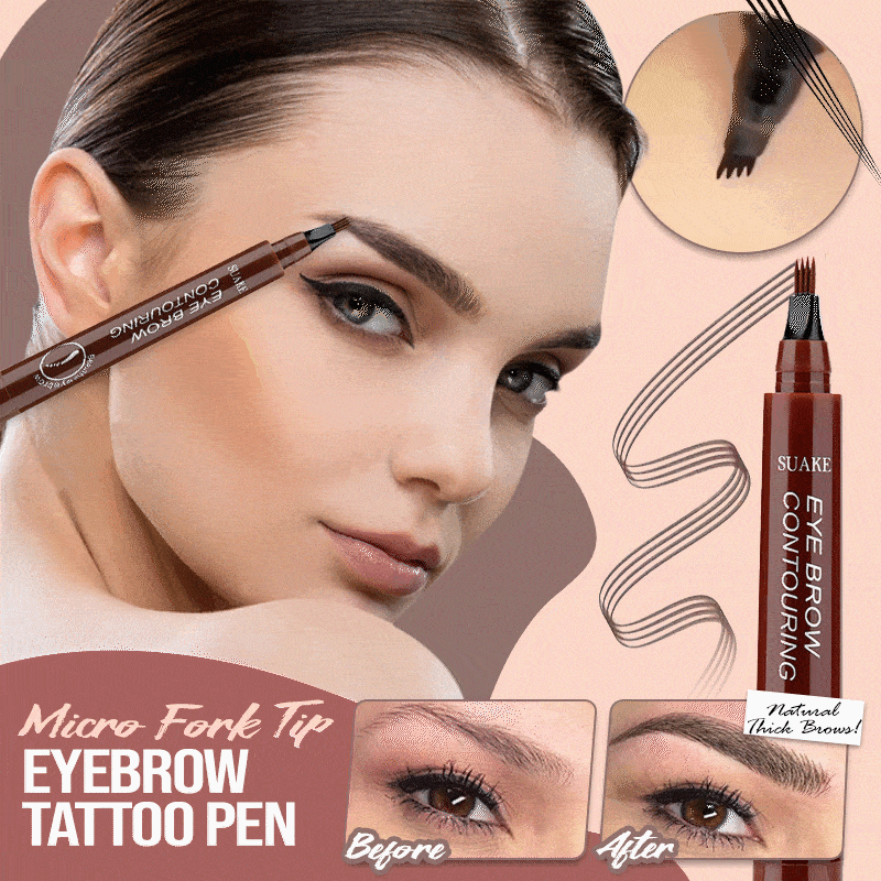 Eyebrow Pen Multi-Pronged Tip Waterproof & Smudge-Proof