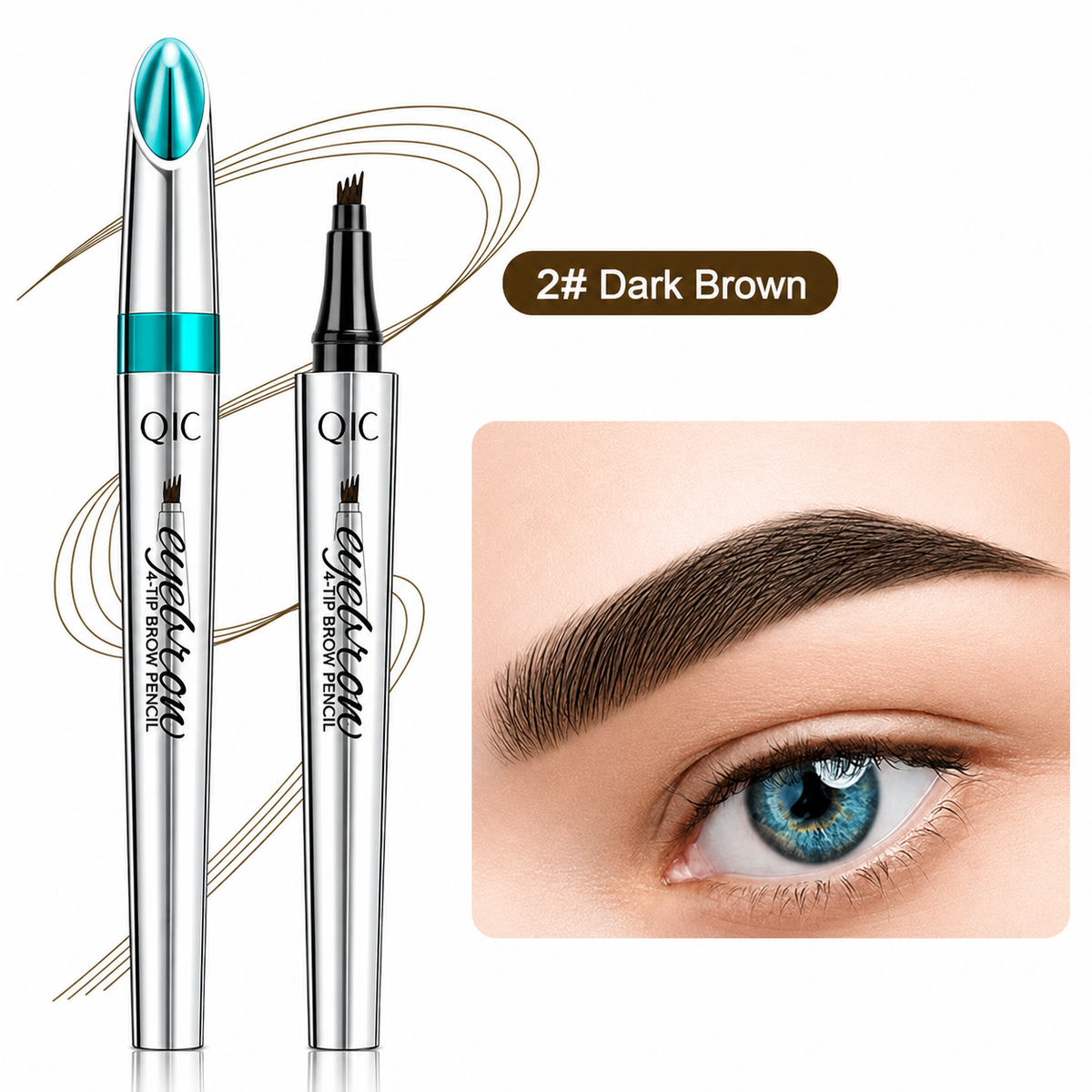 Eyebrow Pencil 3D Microblading 4-Prong Tip Waterproof