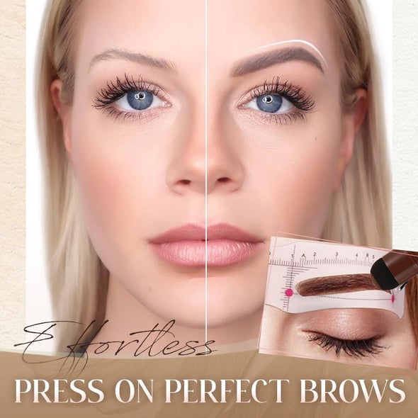 Eyebrow Stencil & Stamp Kit Waterproof & Smudge-Proof