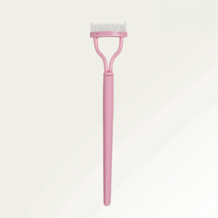 Eyelash Comb Curved Fine-Tip Stainless Steel Safe for Extensions