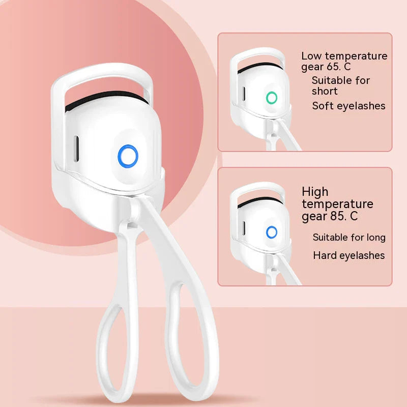 Eyelash Curler Cordless USB Rechargeable Adjustable Heat Shield