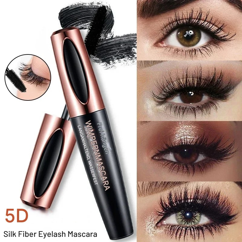 Eyelash Mascara 5D Fiber Waterproof & Smudge-Proof