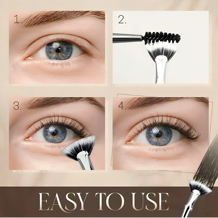 Eyelash Separating Brush Clump-Free Ergonomic Set of 2