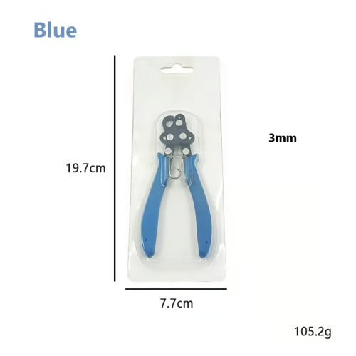 Eyelet Pliers Multi-Hole Head Carbon Steel Spring-Return Handles