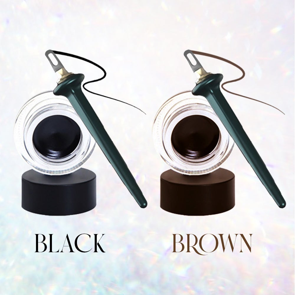 Eyeliner Applicator Silicone Flat Tip & Waterproof Cream