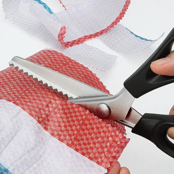 Fabric Scissors Non-Slip Zigzag Carbon Steel