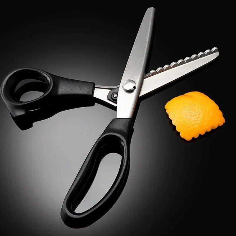 Fabric Scissors Non-Slip Zigzag Carbon Steel