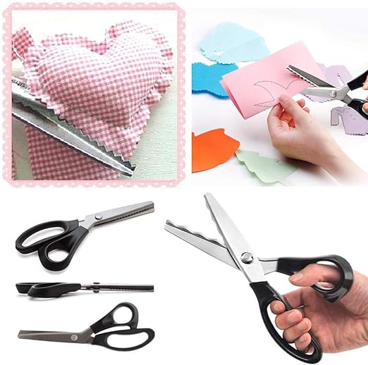 Fabric Scissors Non-Slip Zigzag Carbon Steel