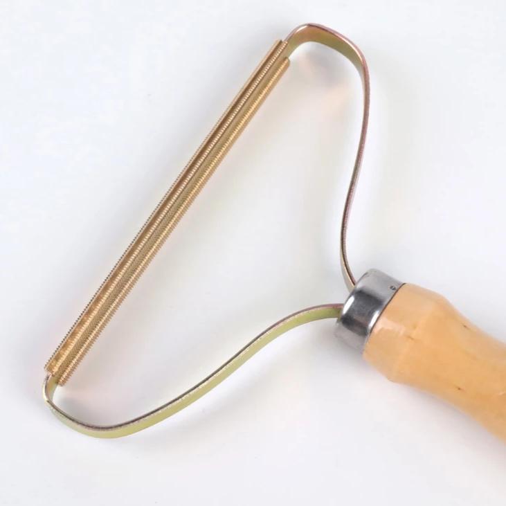 Fabric Shaver Wooden Handle & Copper Blade Battery-Free