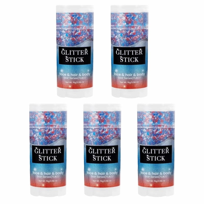 Face & Body Glitter Stick Tri-Color Sweat-Resistant Non-Toxic