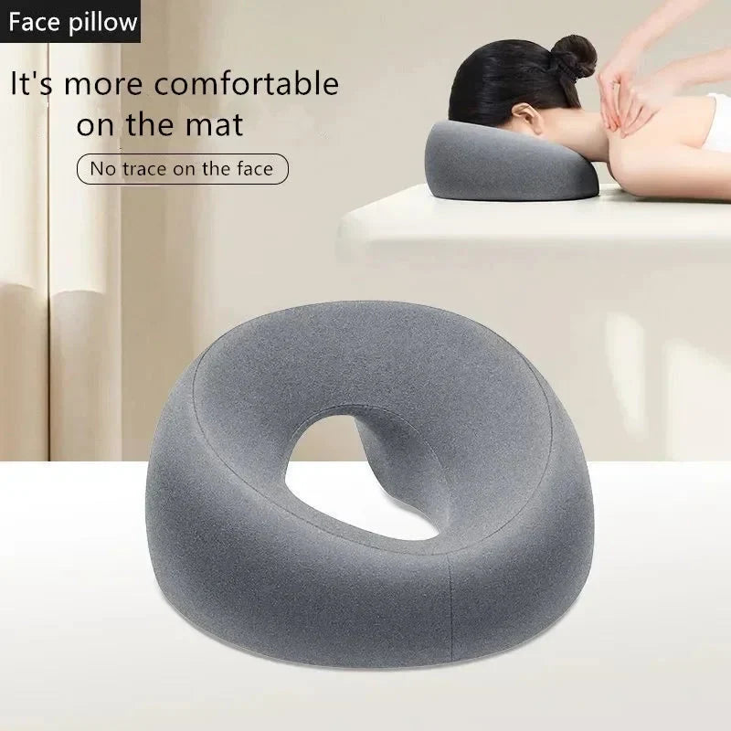 Face Pillow Memory Foam Central Cutout Washable Cover