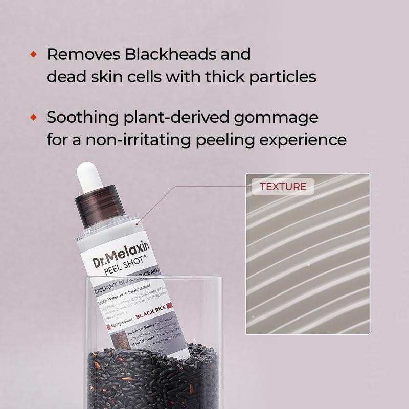 Face Serum Set Exfoliating Brightening White & Black Rice