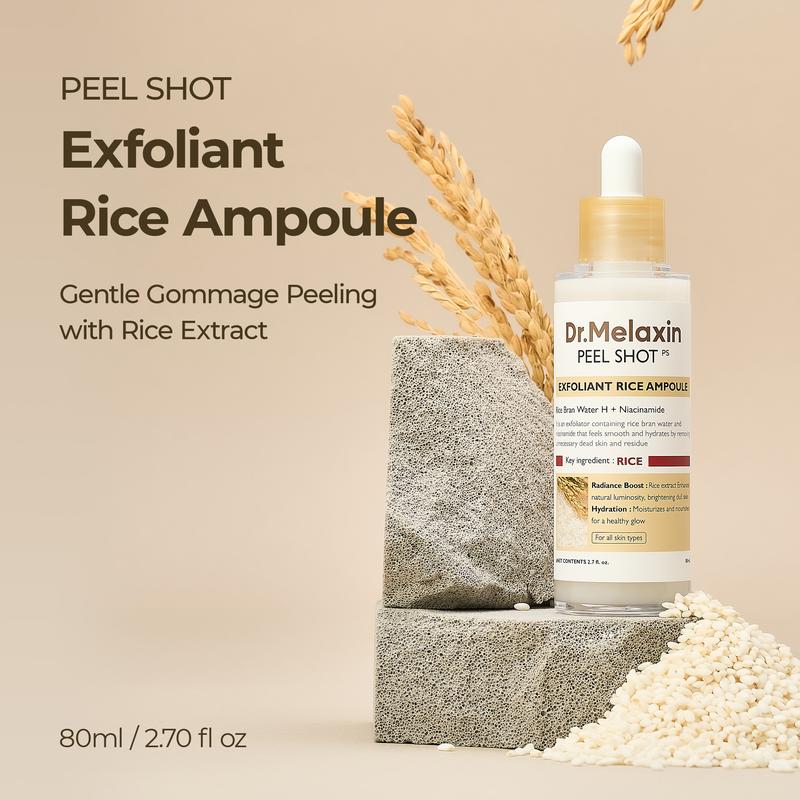 Face Serum Set Exfoliating Brightening White & Black Rice