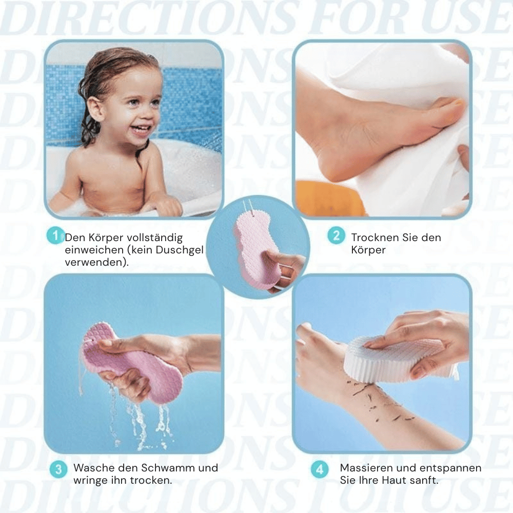 Facial Cleansing Sponge For Sensitive Skin Ultra-Soft Quick-Drying