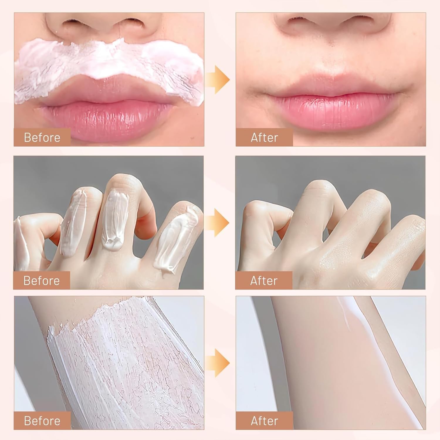 Facial Hair Removal Cream Sensitive Skin Painless Moisturizing