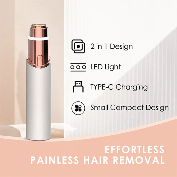 Facial Hair Remover Painless USB-C Rechargeable Washable