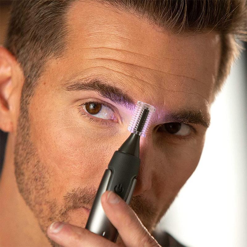 Facial Trimmer Titanium-Coated Blade & LED Light