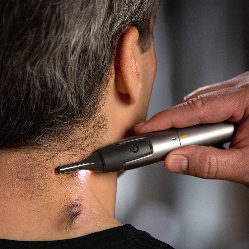 Facial Trimmer Titanium-Coated Blade With LED Light