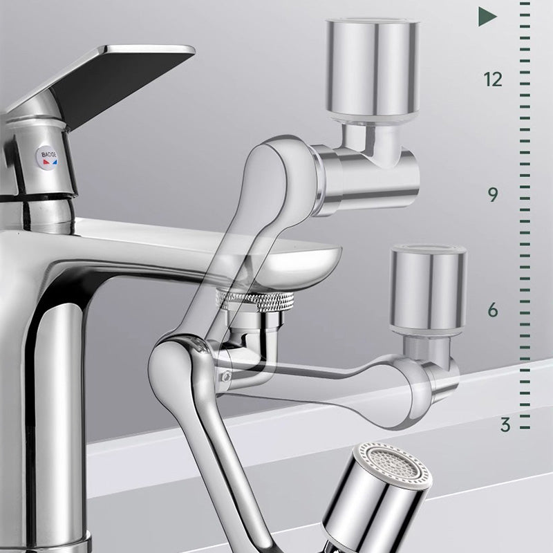 Faucet Adapter 1080° Swivel Polished Chrome Tool-Free
