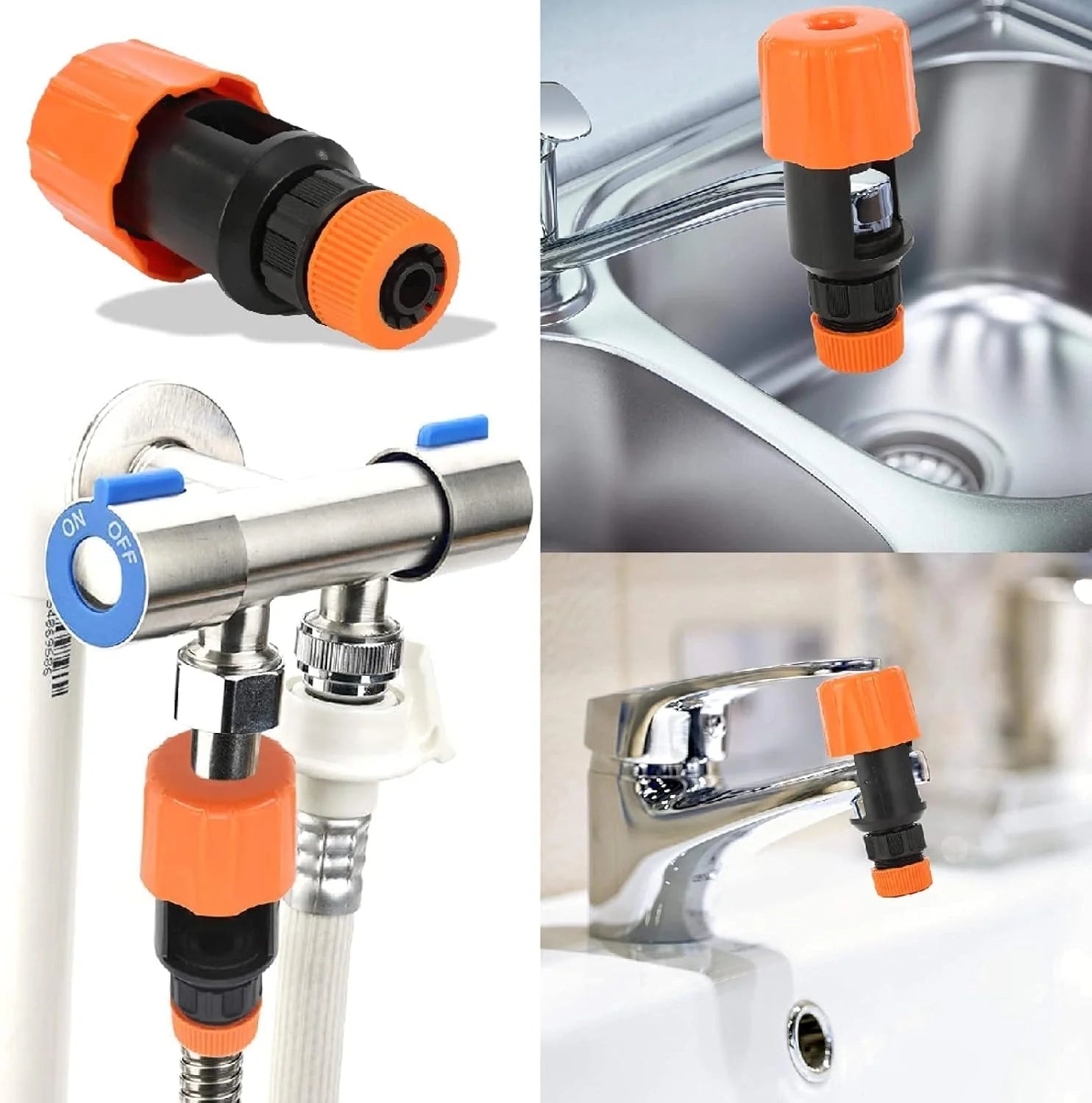 Faucet Adapter Tool-Free Universal Fit Up To 1.30 Inch