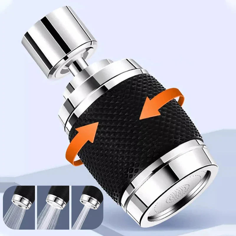 Faucet Aerator 360 Degree Swivel Splash-Proof Three Spray Modes