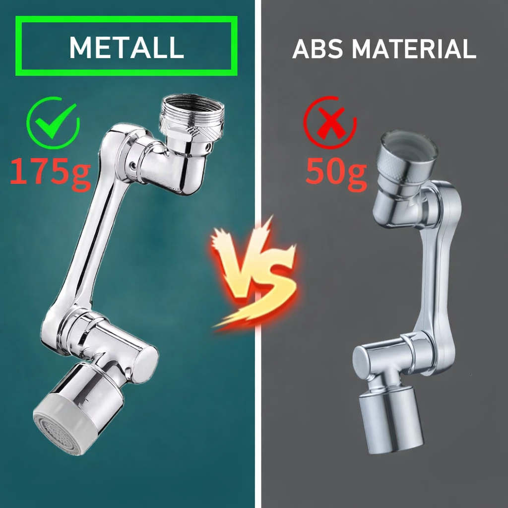 Faucet Extender Stainless Steel 1080° Rotation Spray & Jet