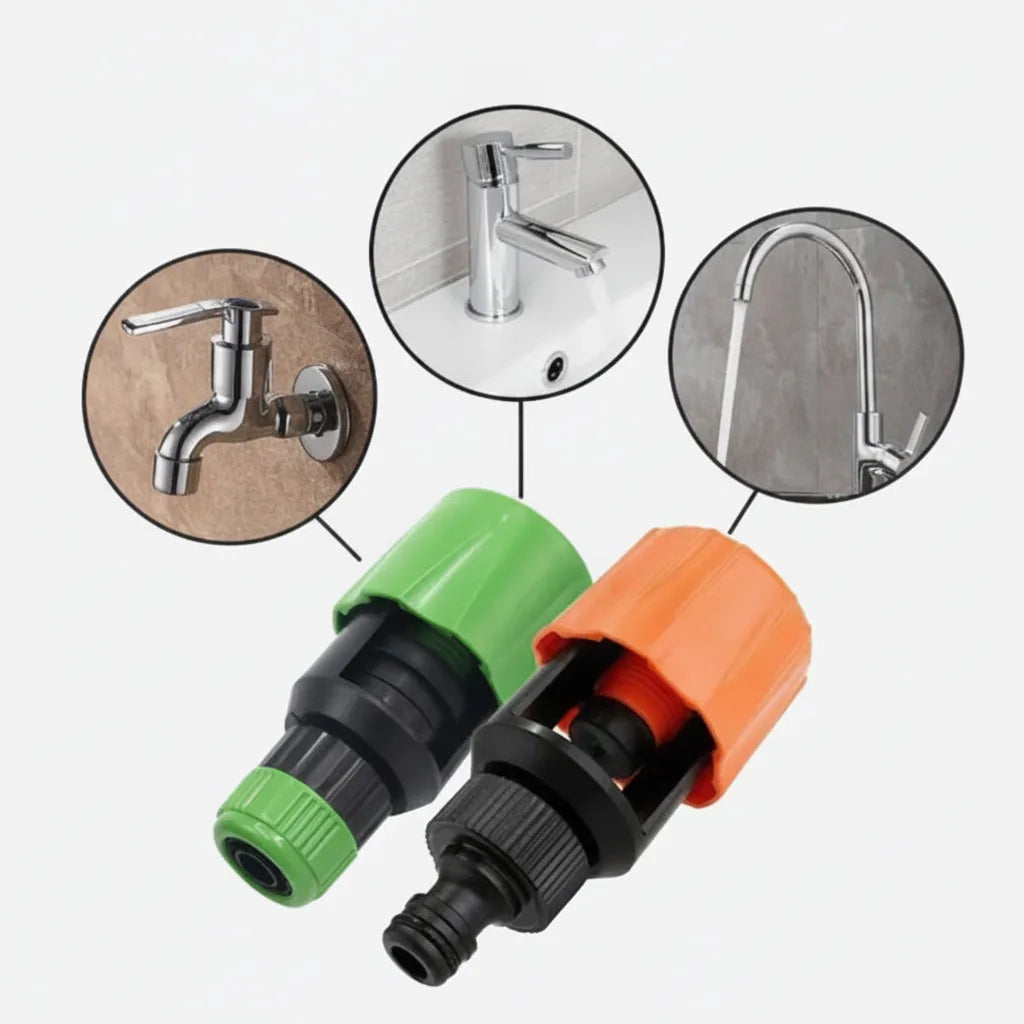 Faucet Hose Adapter Universal Push-On Quick-Connect Leak-Proof