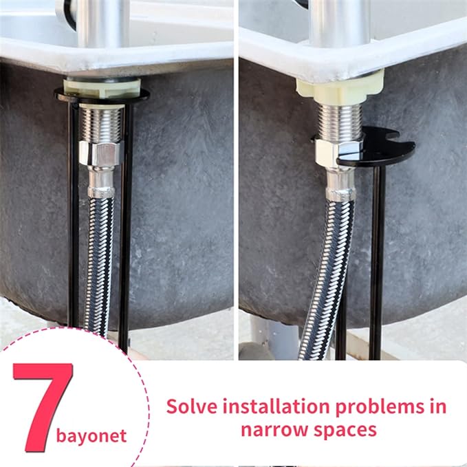 Faucet Wrench Extra-Long 360-Degree Rotation Universal Fit