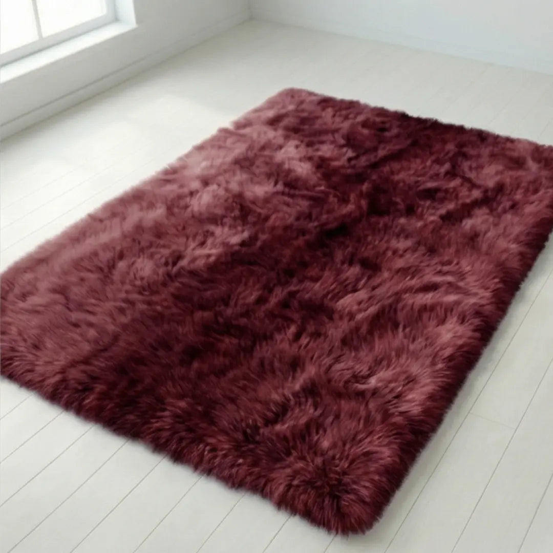 Faux Fur Rug 4 Cm Plush Non-Slip Felt Backing