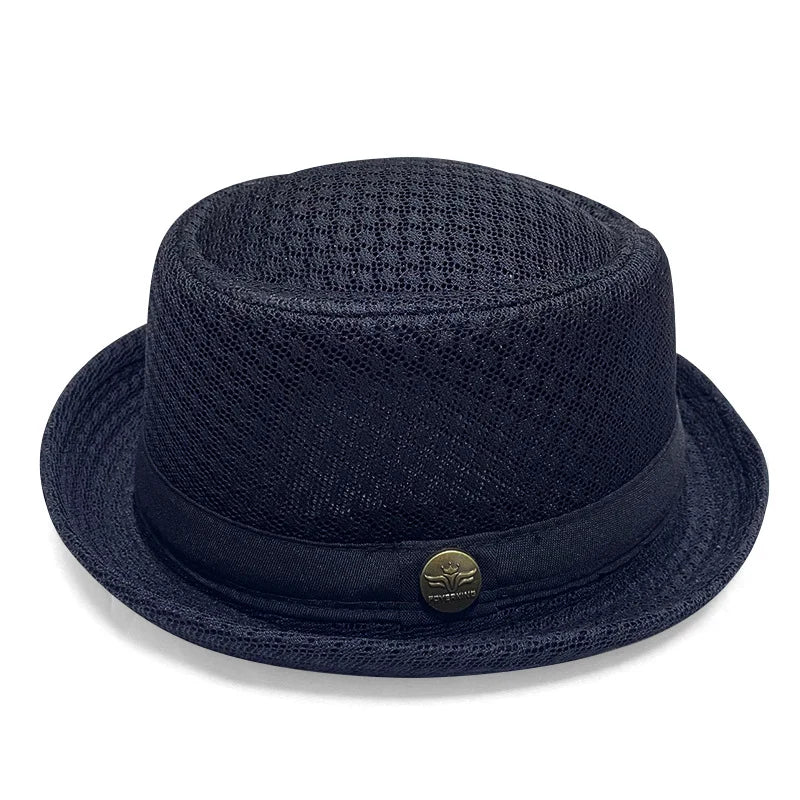 Fedora Hat Breathable Mesh & Moisture-Wicking Band UV Protection