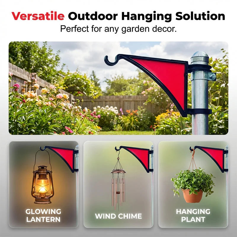 Fence Post Hook Tool-Free Heavy-Duty Weatherproof