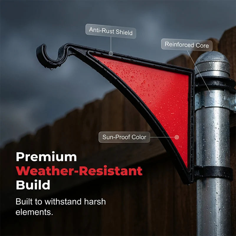 Fence Post Hook Tool-Free Heavy-Duty Weatherproof