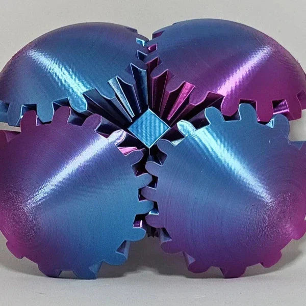 Fidget Ball 3D Gear Mechanism Whisper-Quiet Pocket-Sized