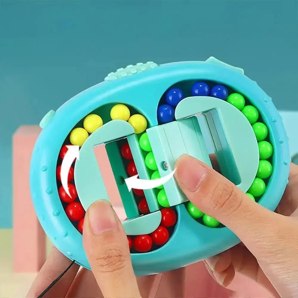 Fidget Puzzle Rotating & Dual-Sided Bead Tracks