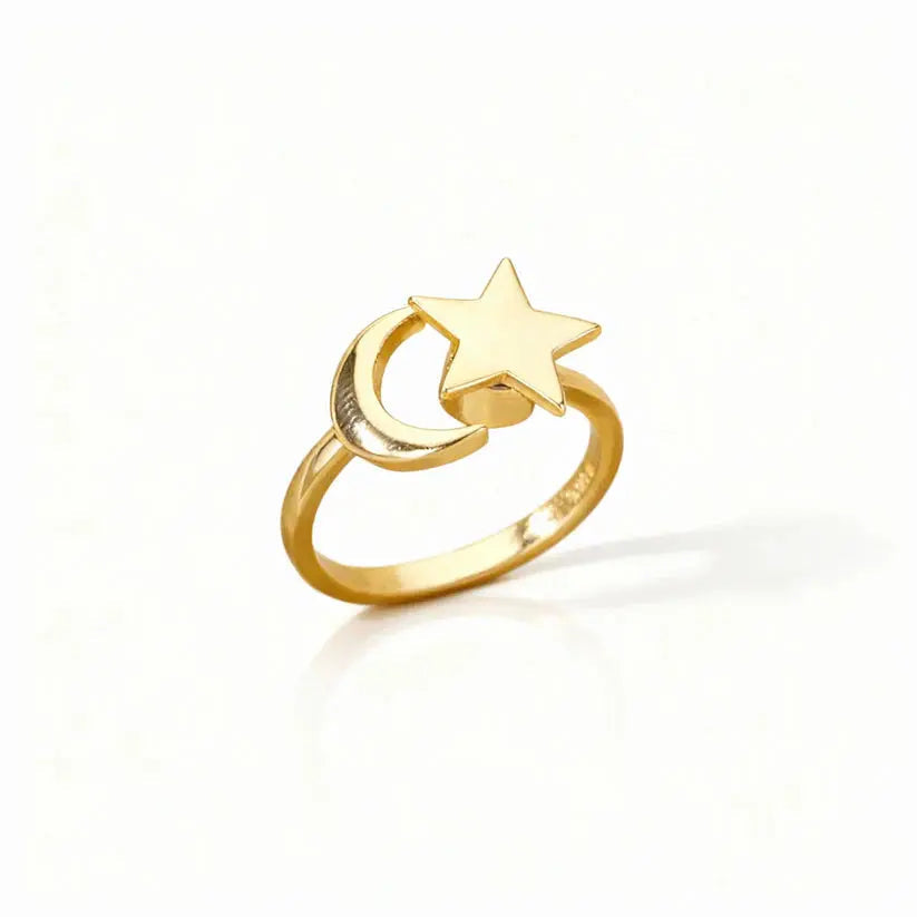 Fidget Ring Rotating Band Stainless Steel Adjustable