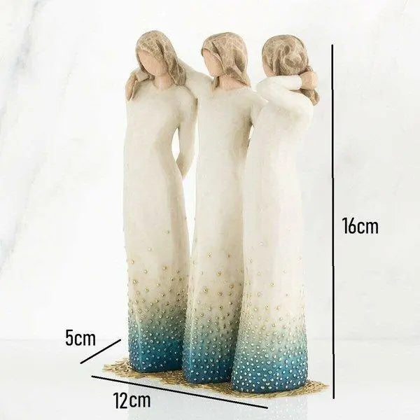 Figurine Hand-Painted Resin Gift For Sisters