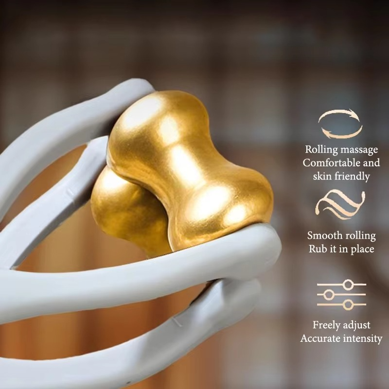 Finger Massager Brass Rollers Ergonomic Portable